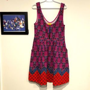 Maeve deep neckline dress